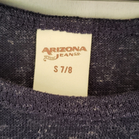 Arizona girls long sleeve blue and peach shirt - Picture 2 of 4